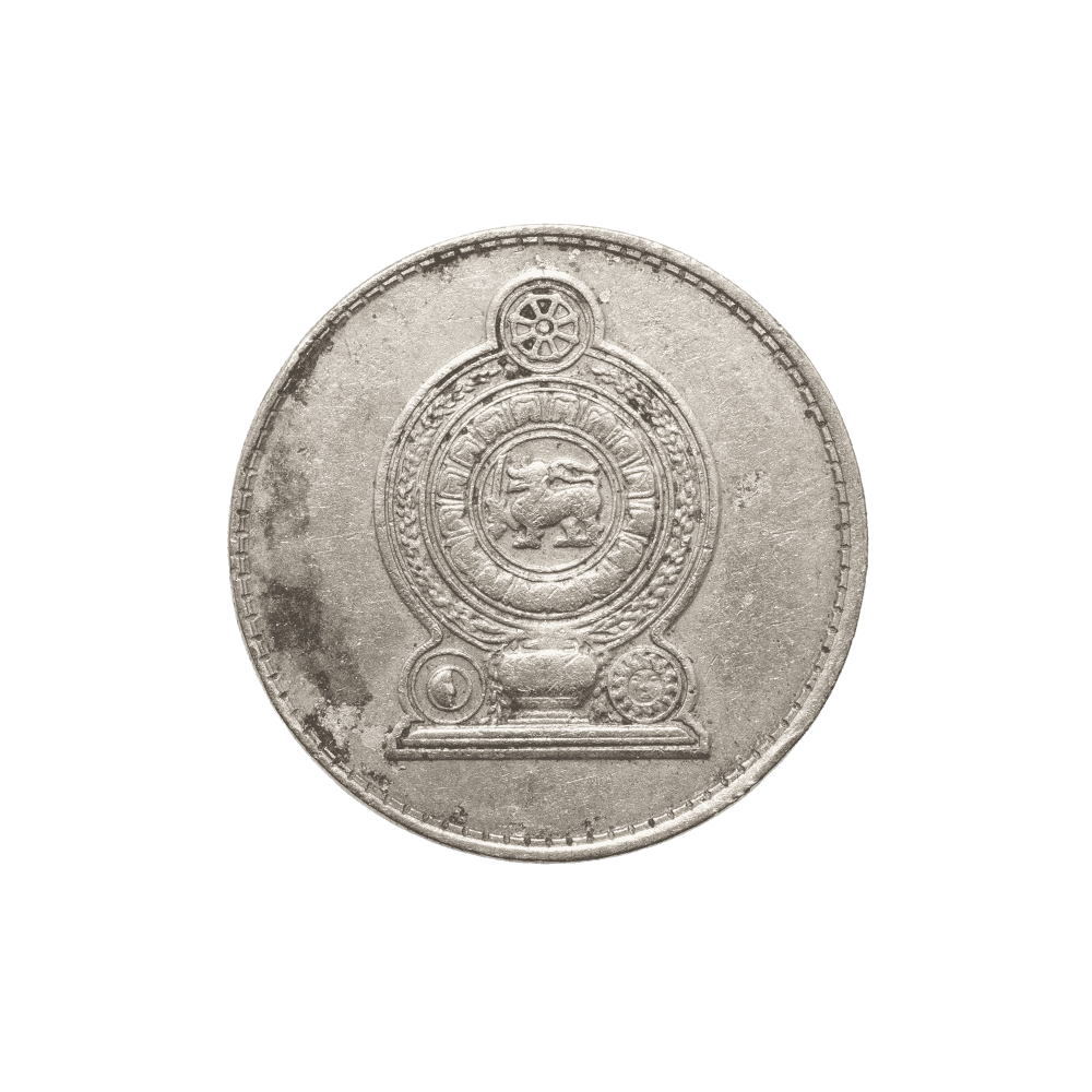 President J.R.Jayawardene 1 Rupee coin