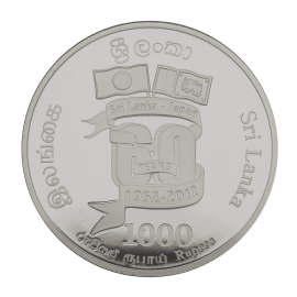 60th Anniversary of Sri Lanka -Japan Diplomatic Relations 1000 Rupees coin