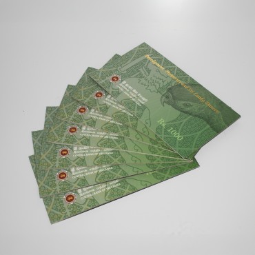 1,000 Rupees Banknote Folder-Card P-127