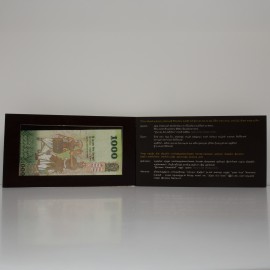 1,000 Rupees Banknote Folder-Card P-130