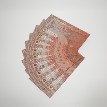 100 Rupees Banknote Folder-Card P-125